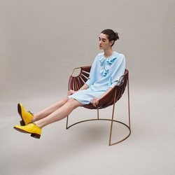 Vestido azul claro colección Pre-Fall 2019 de Delpozo