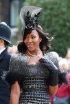 Naomi Campbell en la boda real en Londres