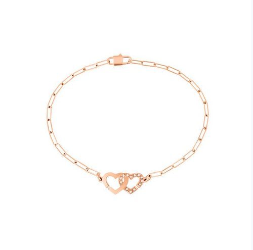 Pulsera dorada con corazones de la colección de San Valentín de Dinh Van 2019