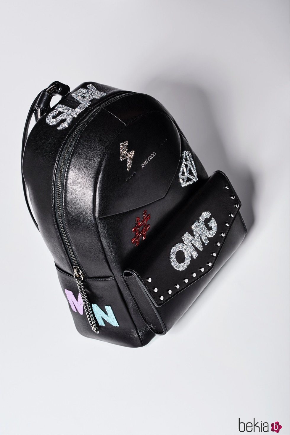 Mochila personalizada de la línea 'CHOOxYOU' de Jimmy Choo