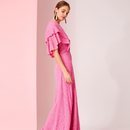 Vestido rosa de la colección de Dolores Promesas colección primavera 2019