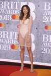 Montana Brown con transparencias en la alfombra roja de los Brit Awards 2019