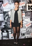 Amaia Salamanca con little black drees y chaqueta