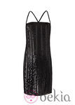 Vestido glitter negro de Mango