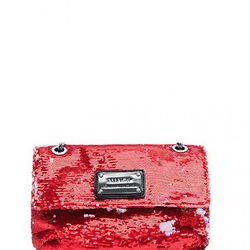 Bolso glitter rojo de Mango