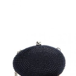 Bolso glitter negro de Mango