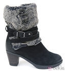 Bota negra con borrego de la firma Ara de la colección Otoño/Invierno 2011/2012