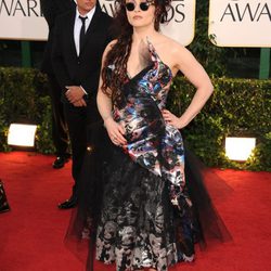 Helena Bonham Carter con un extraño estilismo en la alfombra roja