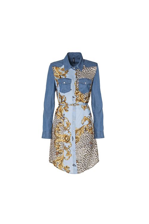 Vestido vaquero con estampado de la colección 'Blue Denim' de Liu Jo