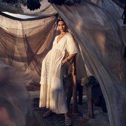 Vestido bordado de la colección primavera/verano 2019 de Zara