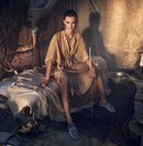 Túnica ocre de la colección primavera/verano 2019 de Zara