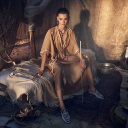 Túnica ocre de la colección primavera/verano 2019 de Zara
