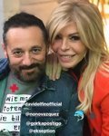Pepón Nieto y Bibiana Fernández en la presentación de la nueva colección de otoño/invierno 2019 de la firma Davidelfín