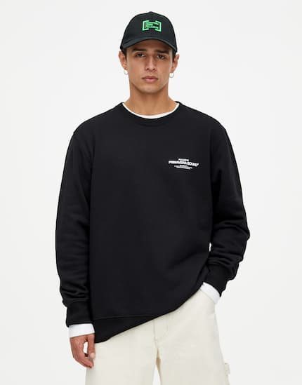 Jersey negro colección Primavera Sound Pull & Bear