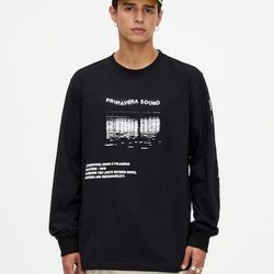 Jersey largo negro colección Primavera Sound Pull & Bear