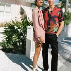 Americana de cuadros de la colección primavera/verano 2019 de Pull and Bear
