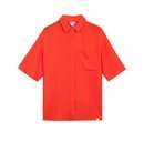 Camisa manga corta naranja colección Pantone by Bershka