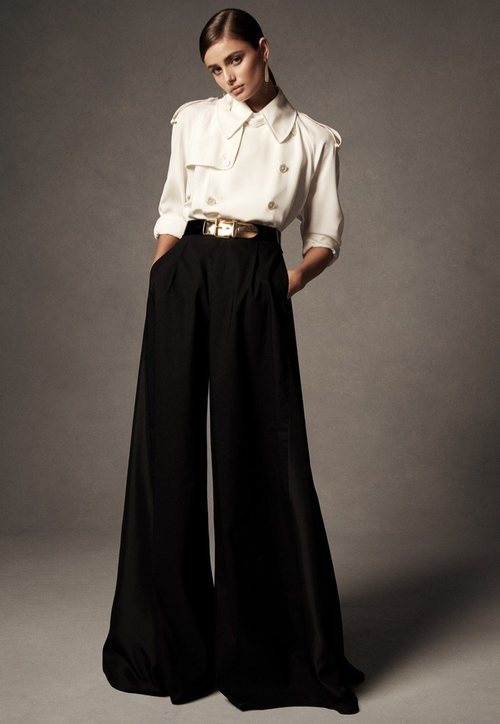 Pantalón palazzo de la colección primavera 2019 de Ralph Lauren
