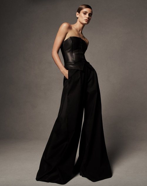 Corsé de cuero de la colección primavera 2019 de Ralph Lauren