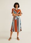 Vestido con estampado multicolor de la nueva colección primavera 2019 de Mango