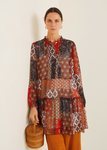 Mini vestido de estilo boho-chic de la colección primavera 2019 de Mango