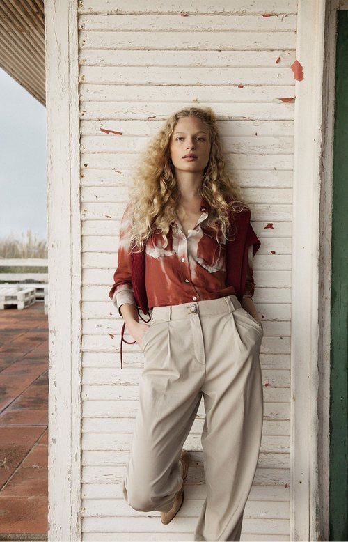 Camisa tie dye de la colección primavera/verano 2019 de Massimo Dutti