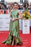 Bárbara Goenaga con un vestido verde