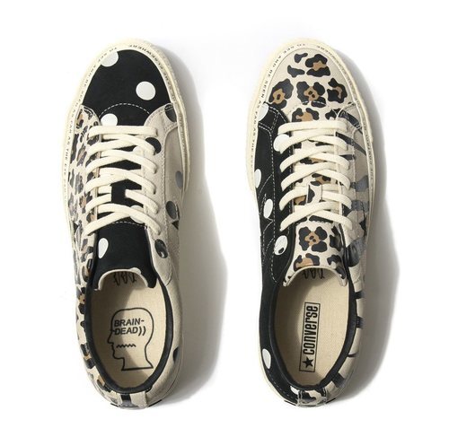 Zapatillas converse de estampados en colaboración con Brain Dead