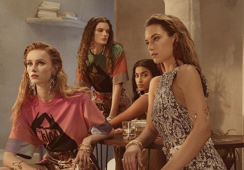 Modelos en la campaña de de la colección de primavera 2019 de Chloé