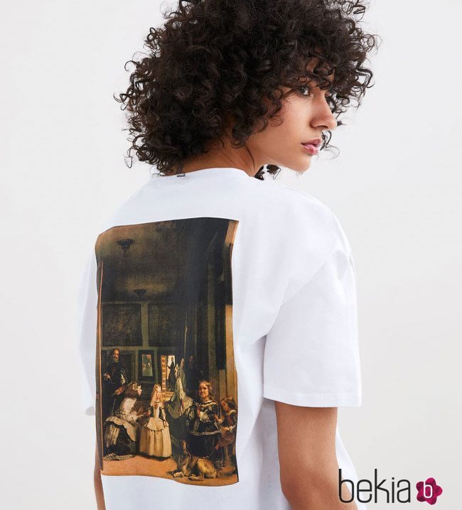 Camiseta blanca de las meninas nueva colección de Zara