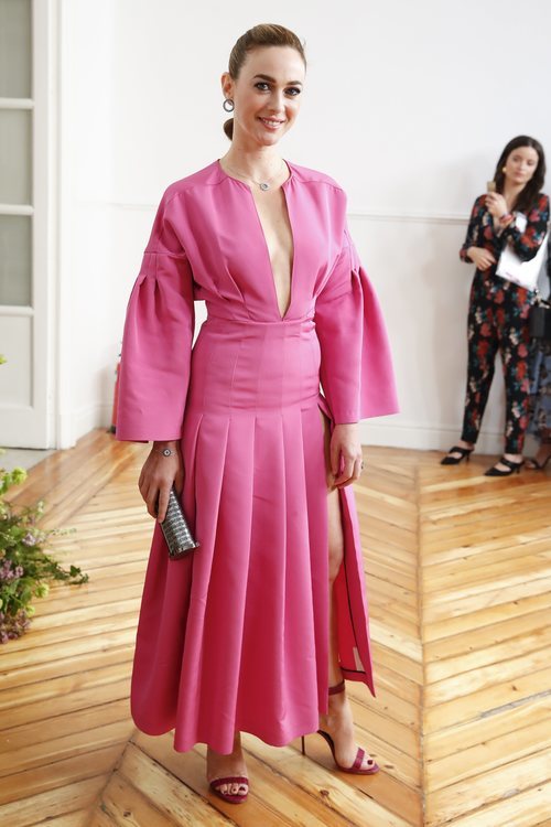 Marta Hazas con vestido rosa