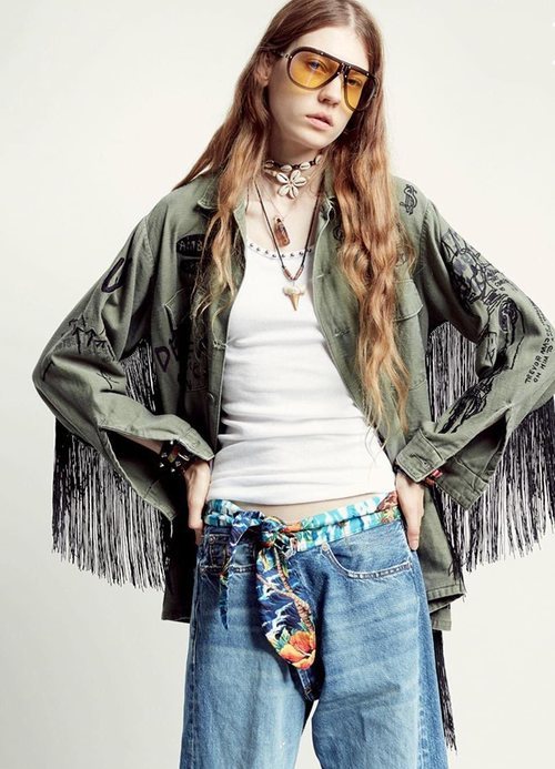 Cazadora con flecos de la colección primavera/verano 2019 de R13 Denim