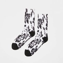 Calzetines estampado floral hawaiano azul Bershka