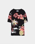 Camiseta estampado floral hawaiano Bershka