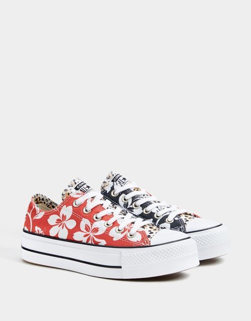 Zapatillas Converse estampado floral hawaiano mix