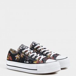 Zapatillas Converse estampado floral hawaiano