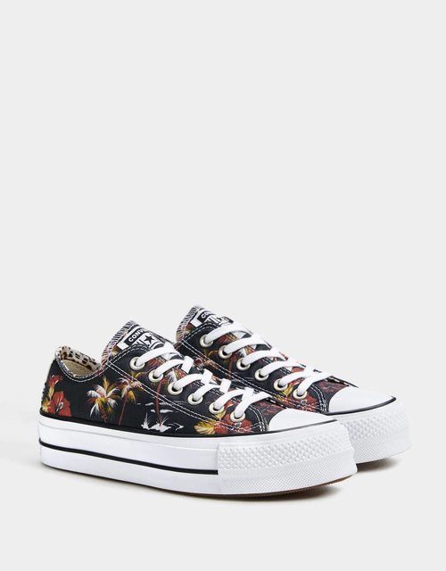 Zapatillas Converse estampado floral hawaiano