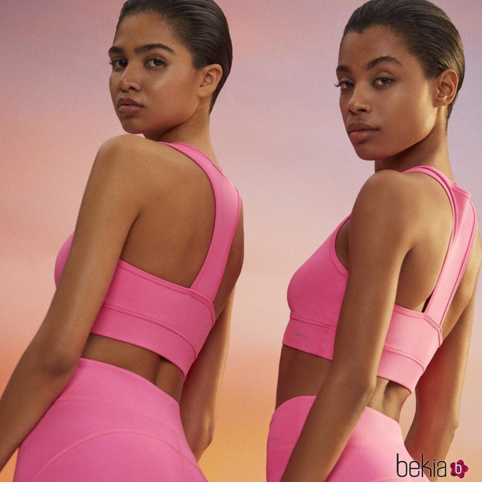 Modelos luciendo ropa deportiva de Lefties 2019