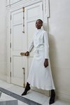Vestido midi blanco de Pertegaz otoño/invierno 2019/2020