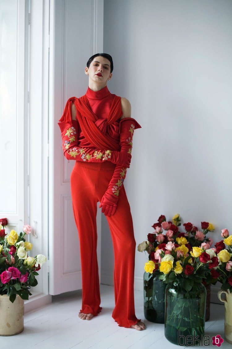 Mono rojo de la colección 'Orlando' por Palomo Spain
