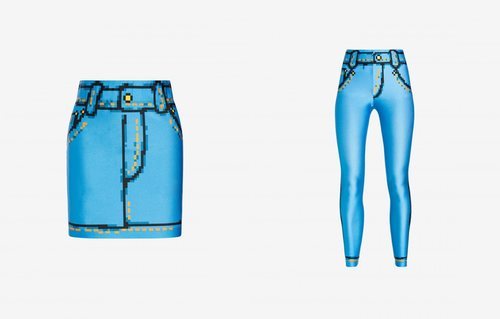 Falda y legging ajustados colección Moschino x The Sims
