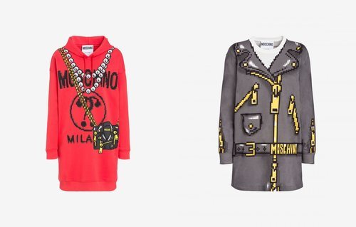 Sudaderas largas colección Moschino x The Sims