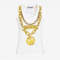 Camiseta de tirantes estampado cadenas colección Moschino x The Sims