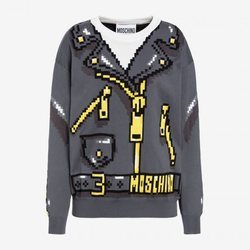 jersey punto estampado cadenas colección Moschino x The Sims