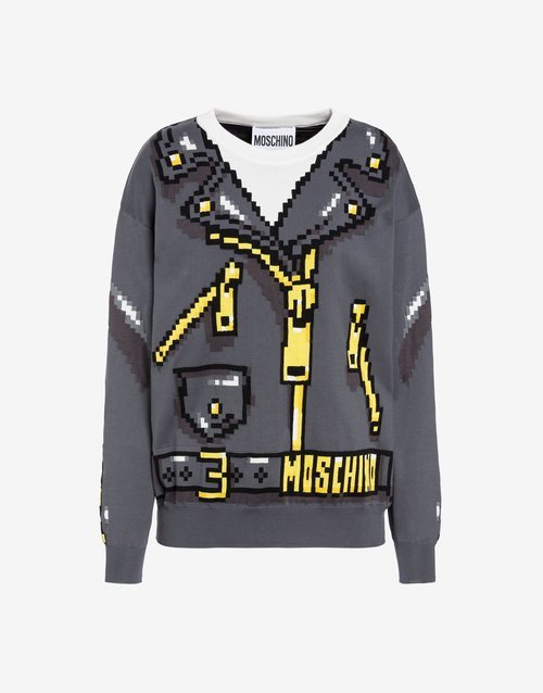 jersey punto estampado cadenas colección Moschino x The Sims