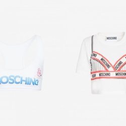 Tops estampados colección Moschino x The Sims