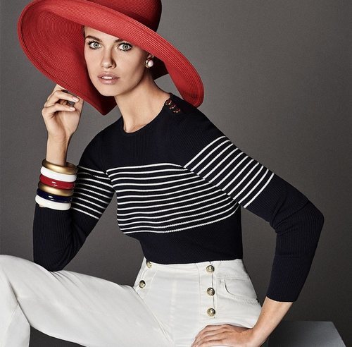 Jersey marinero de la colección primavera/verano 2019 de Luisa Spagnoli