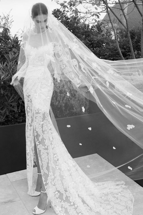 Vestido de corte sirena de la colección nupcial otoño 2019 de Elie Saab
