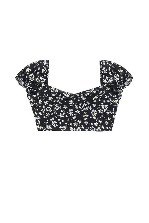 Top de flores de la colección Pull&Bear by Rosalía