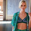 Chiara Ferragni con un total look de seda de Intimissimi 2019